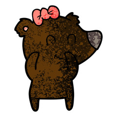 female bear cartoon
