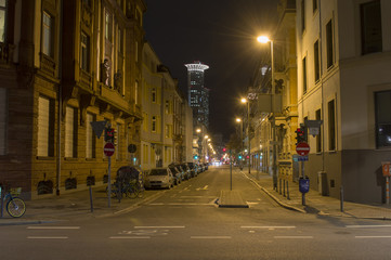 Fototapeta na wymiar Panorama of the city of Frankfurt, in Germany