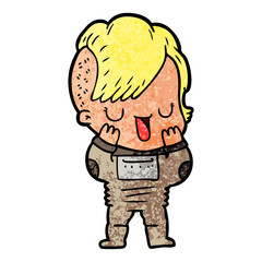 cute cartoon girl with hipster haircut