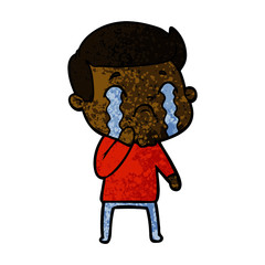 cartoon man crying