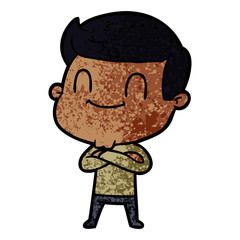 Fototapeta premium cartoon friendly man