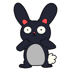 cartoon shocked rabbit