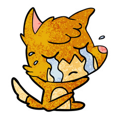 crying fox cartoon