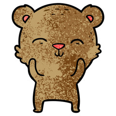 happy cartoon bear