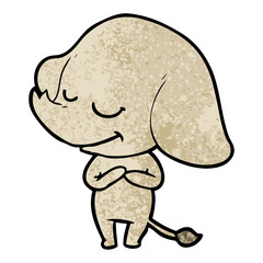 cartoon smiling elephant