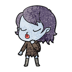 cute cartoon vampire girl