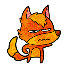 angry fox cartoon character