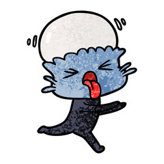 weird cartoon alien