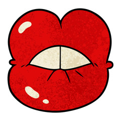 cartoon full lips