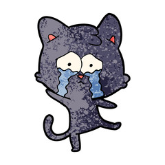 cartoon crying cat