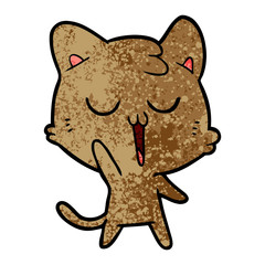 cartoon cat singing