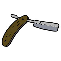 cut throat razor cartoon