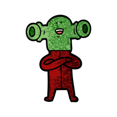 friendly cartoon alien