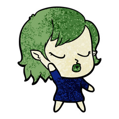 cute cartoon vampire girl