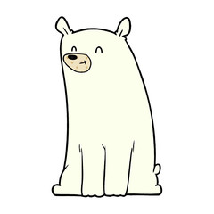 happy polar bear cartoon