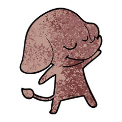 cartoon smiling elephant