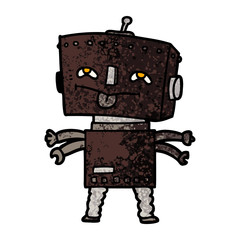 cartoon robot