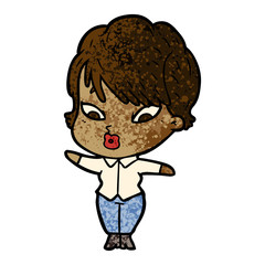 cartoon woman
