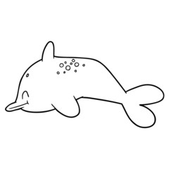 cartoon dolphin