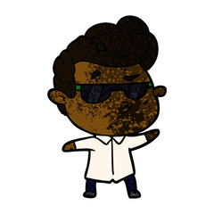 Fototapeta premium cartoon cool guy