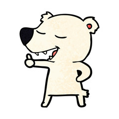happy polar bear cartoon
