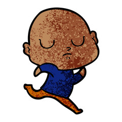 cartoon bald man