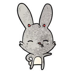 curious bunny cartoon