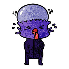 weird cartoon alien