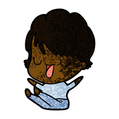 Fototapeta premium cartoon woman talking