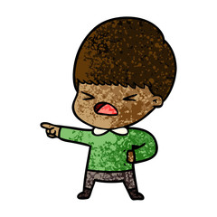 cartoon stressed man