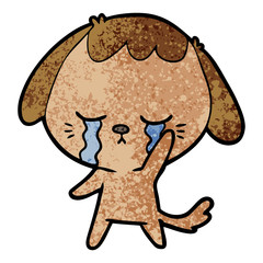 cartoon dog crying