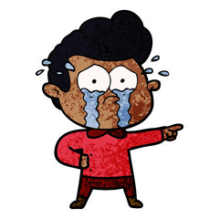 cartoon crying man