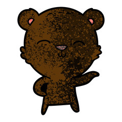 happy cartoon bear