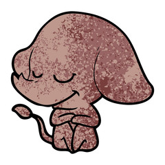 cartoon smiling elephant