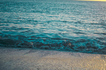 The sea when sunset and a lot of clouds