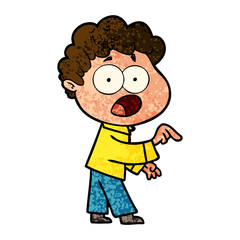 cartoon man gasping in surprise