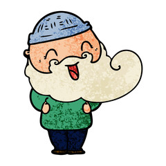 happy bearded man