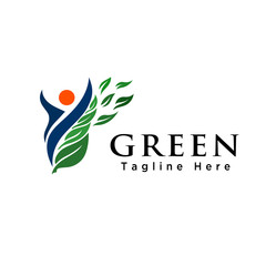 Fototapeta premium human Natural health logo