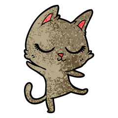 calm cartoon cat