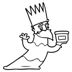 one of three wise men cartoon