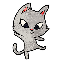 confused cartoon cat