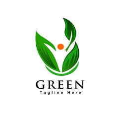 Obraz premium Green Health logo