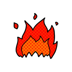 cartoon fire