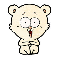 laughing teddy  bear cartoon