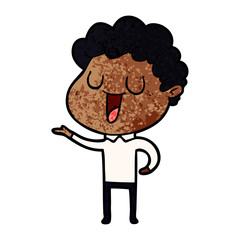 laughing cartoon man