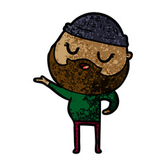 cartoon man with beard
