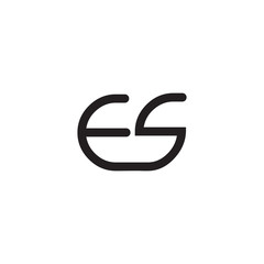 initial letter rounded logo modern