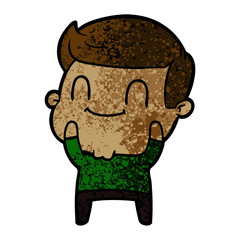 cartoon friendly man