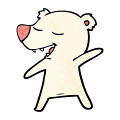 happy polar bear cartoon