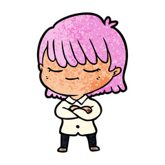 Obraz premium cartoon woman